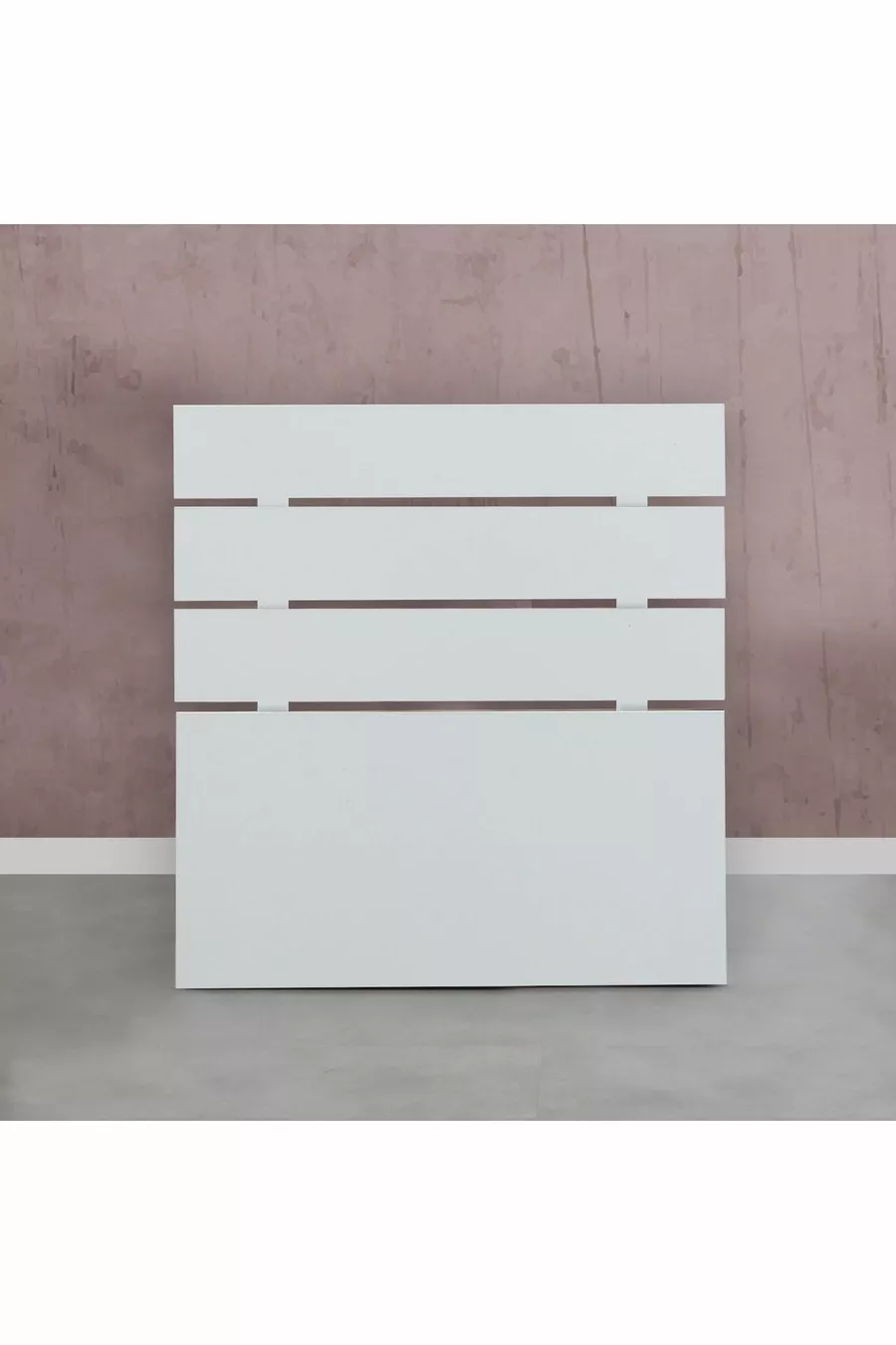 Tête de lit blanche Huga pour une personne / Cm Tête de lit pour lit coffre