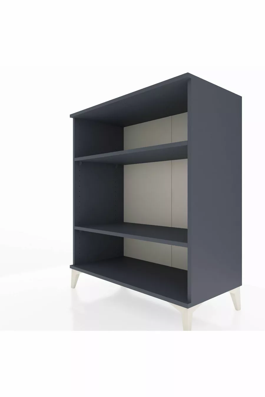 Commode Hyperion 2 étagères Anthracite-Anthracite