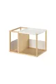 table de chevet, bambou-blanc, cm