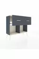 Commode Arges 2 tiroirs Anthracite-Pierre de Lune/Anthracite