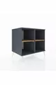 Commode Kronos 2 étagères Anthracite-Anthracite/Sapin