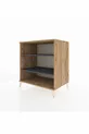 Commode Kronos 2 étagères Pin-Anthracite