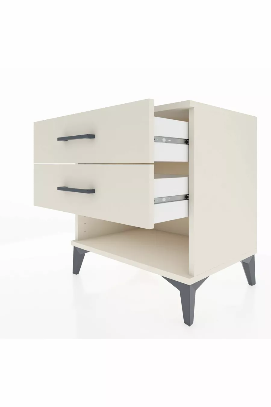 Chevet Hyperion 2 tiroirs Pierre de lune-Pierre de lune