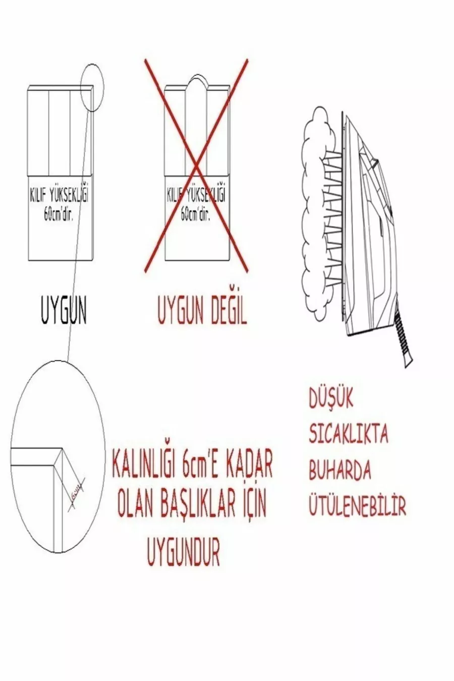 Housse de tête de lit en lin Sonne Keten Baza  Cm Anthracite