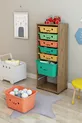 KIDS Armoire à jouets avec 7 paniers et sourires Boîte de rangement pour jouets