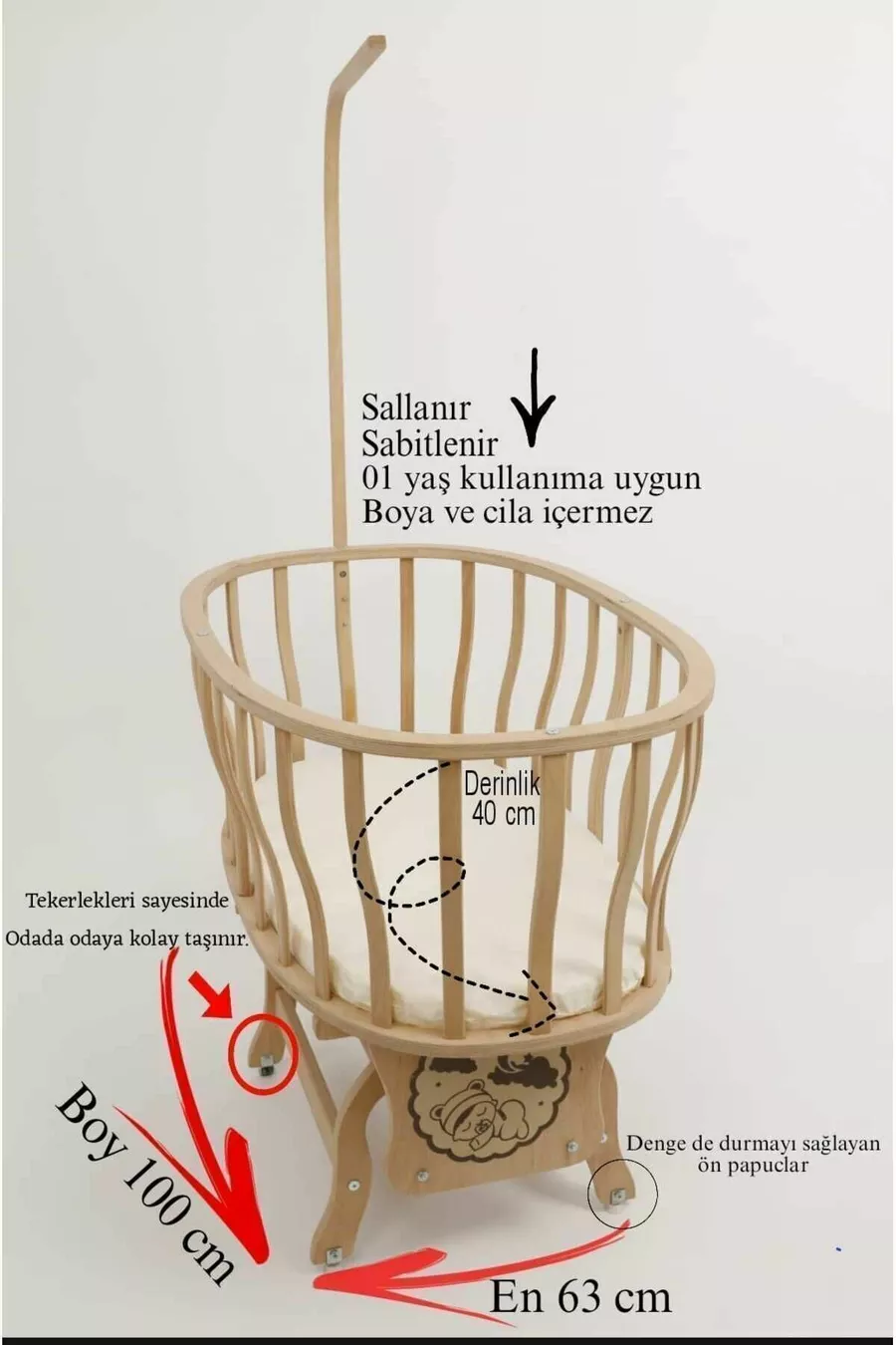 Ensemble de sommeil pour berceau crème avec dentelle française