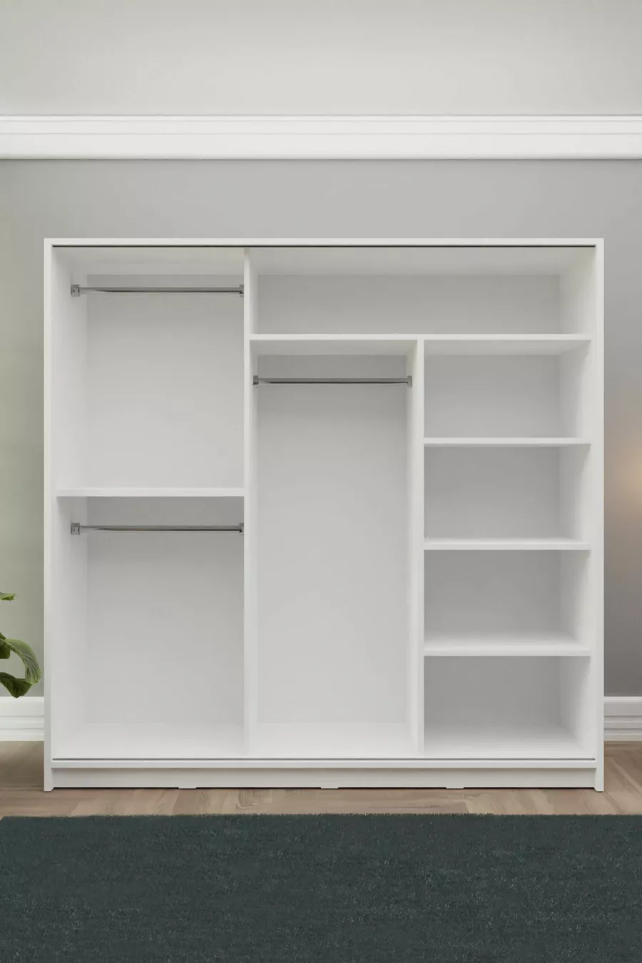 Armoire coulissante blanche 