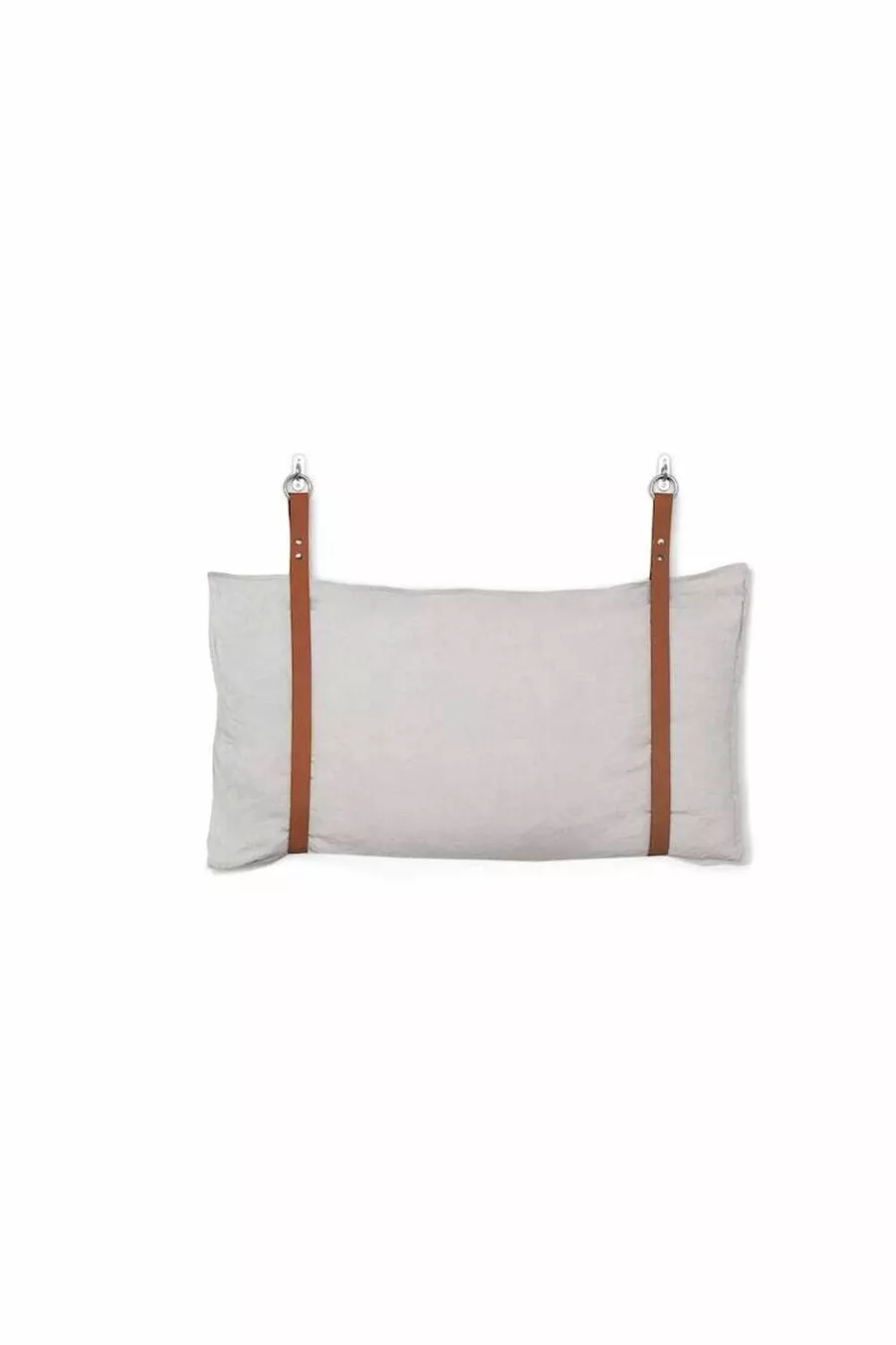 Tête de lit en cuir avec sangles + ensemble de 2 étagères murales pour chambre à coucher