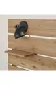 Lit en bois massif naturel Wall Natura avec sommier et tête de lit