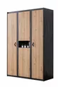 Lit superposé, Lit Nature, Lit simple, Bureau, Armoire 3 portes, 2 matelas Comfort