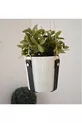 Ensemble de décoration de chambre à coucher en cuir : tête de lit, table de chevet, porte-revues et support pour plante