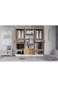 Valeria Armoire 6 Portes 2 Tiroirs Grande Armoire & Armoire à Miroir Pin Atlantique & Blanc