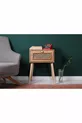 Table de chevet avec porte, cadre en pin