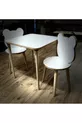 Ensemble de table et chaises pour enfants Panda Blanc Table d'activité Table de travail 1 table 2 chaises