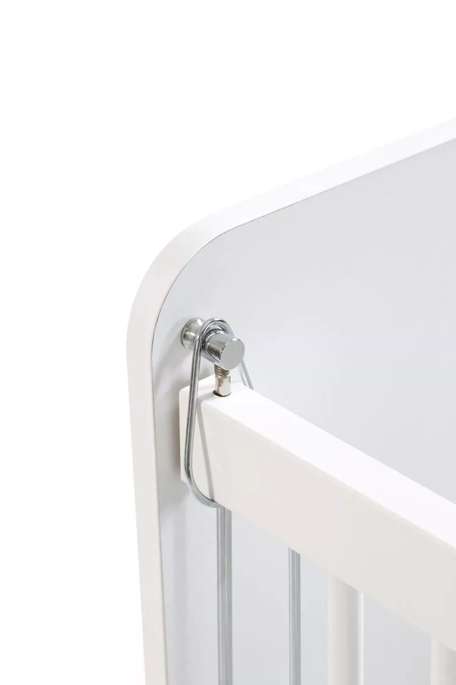 Berceau pour bébé avec côtés inclinables et roulettes - Lit pour bébé - Blanc - Cm - 
