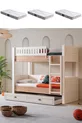 Lits superposés, Lit superposé Zenit avec lits gigognes 3 matelas confort
