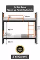 Lits superposés Trend compatibles avec matelas Orange Métal démontable