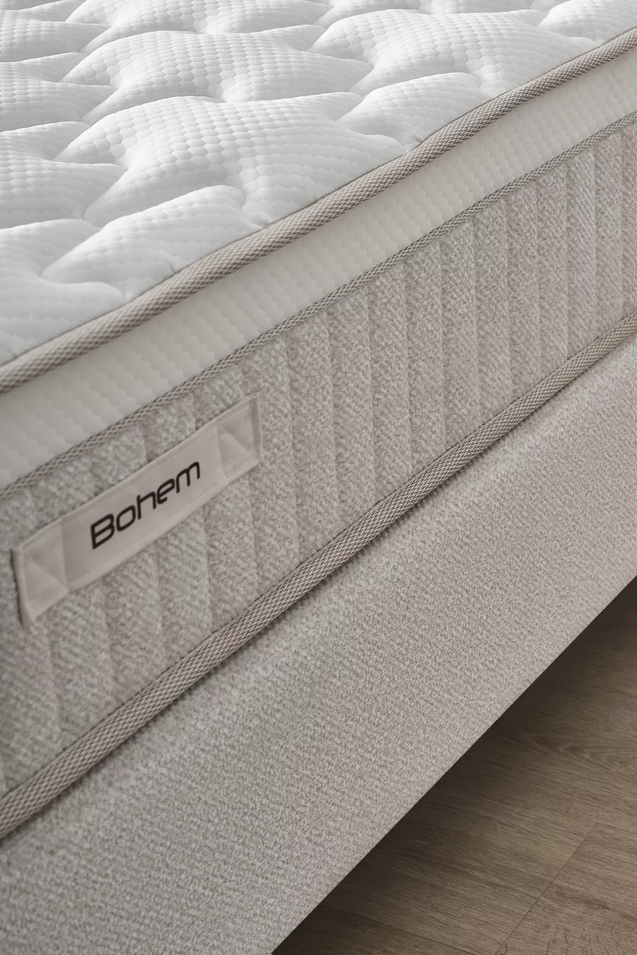 Matelas Bohem Prime Simple Premium Orthopédique à Ressorts Ensachés – Confort Thermorégulateur et Sommeil Silencieux