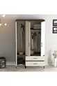Armoire à trois portes Kumsal Rt - Crème