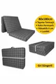 Matelas pliant en mousse avec coussin en mousse  Cm à carreaux
