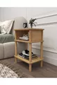 Commode Linde Minimaliste en MDF avec lames et pieds en bois ; Chambre - Salon - Bureau