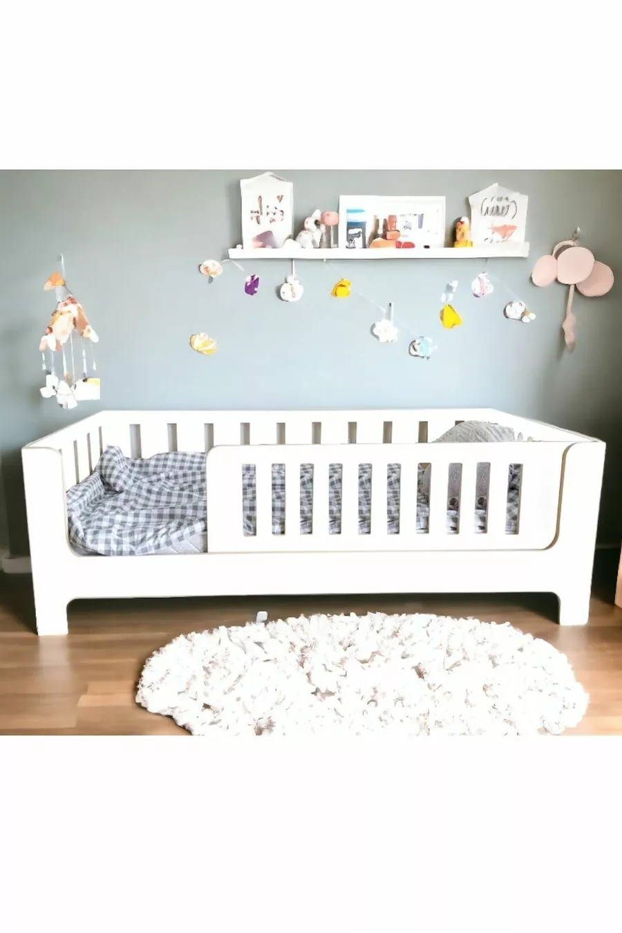 Lit Montessori pour enfants et bébés MarkaaWM Zambak Blanc