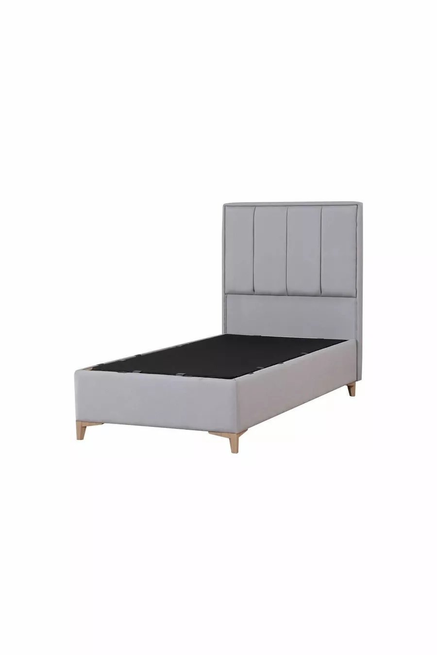 Ensemble tête de lit et sommier coffre Gold Therapy Gris (LIT NON INCLUS)