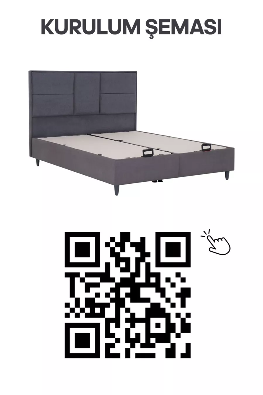 Ensemble Triple Premium Bamboo Sleepy Gris (SOMMIER TÊTE DE LIT MATELAS)