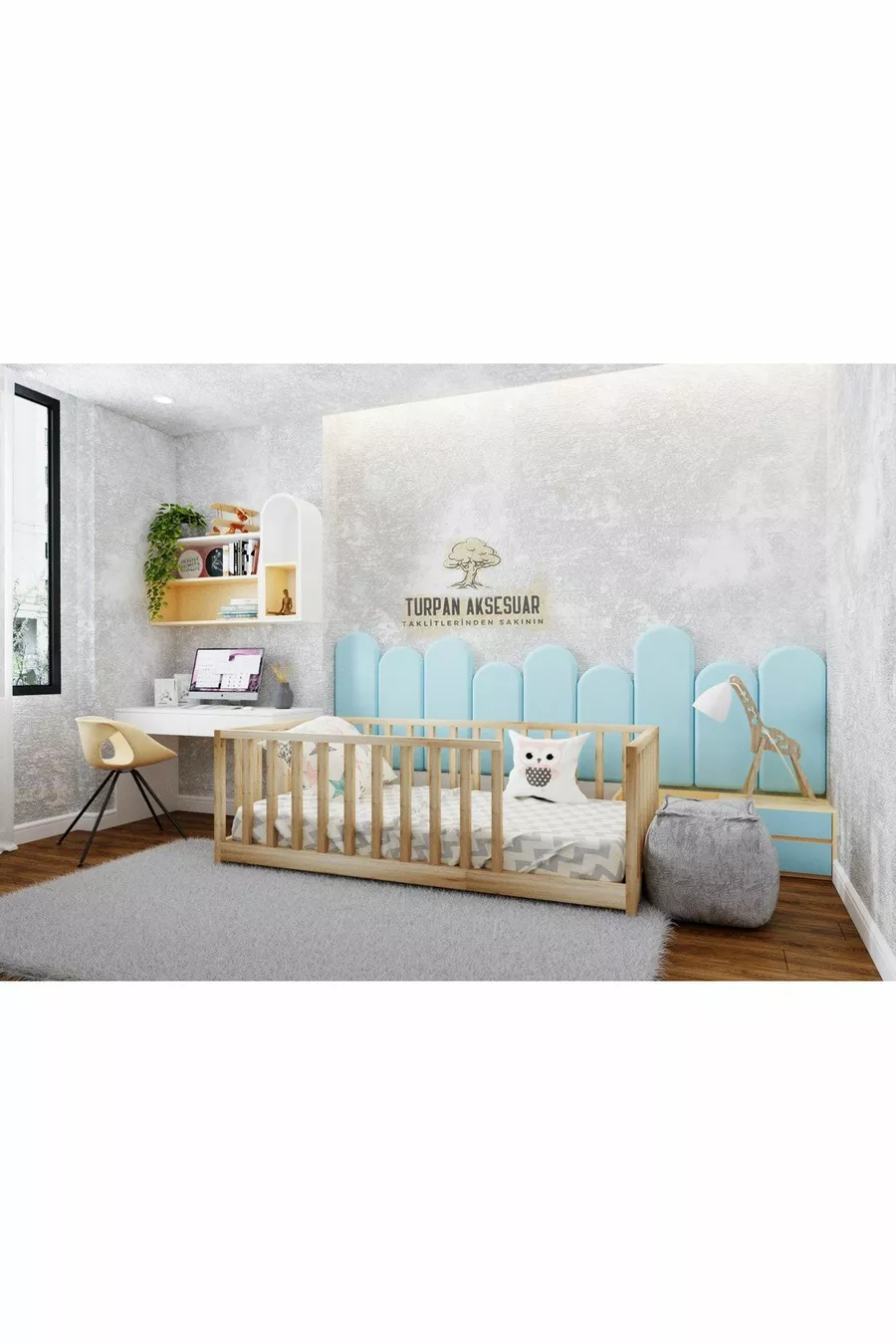 Lit Montessori en bois pour enfant