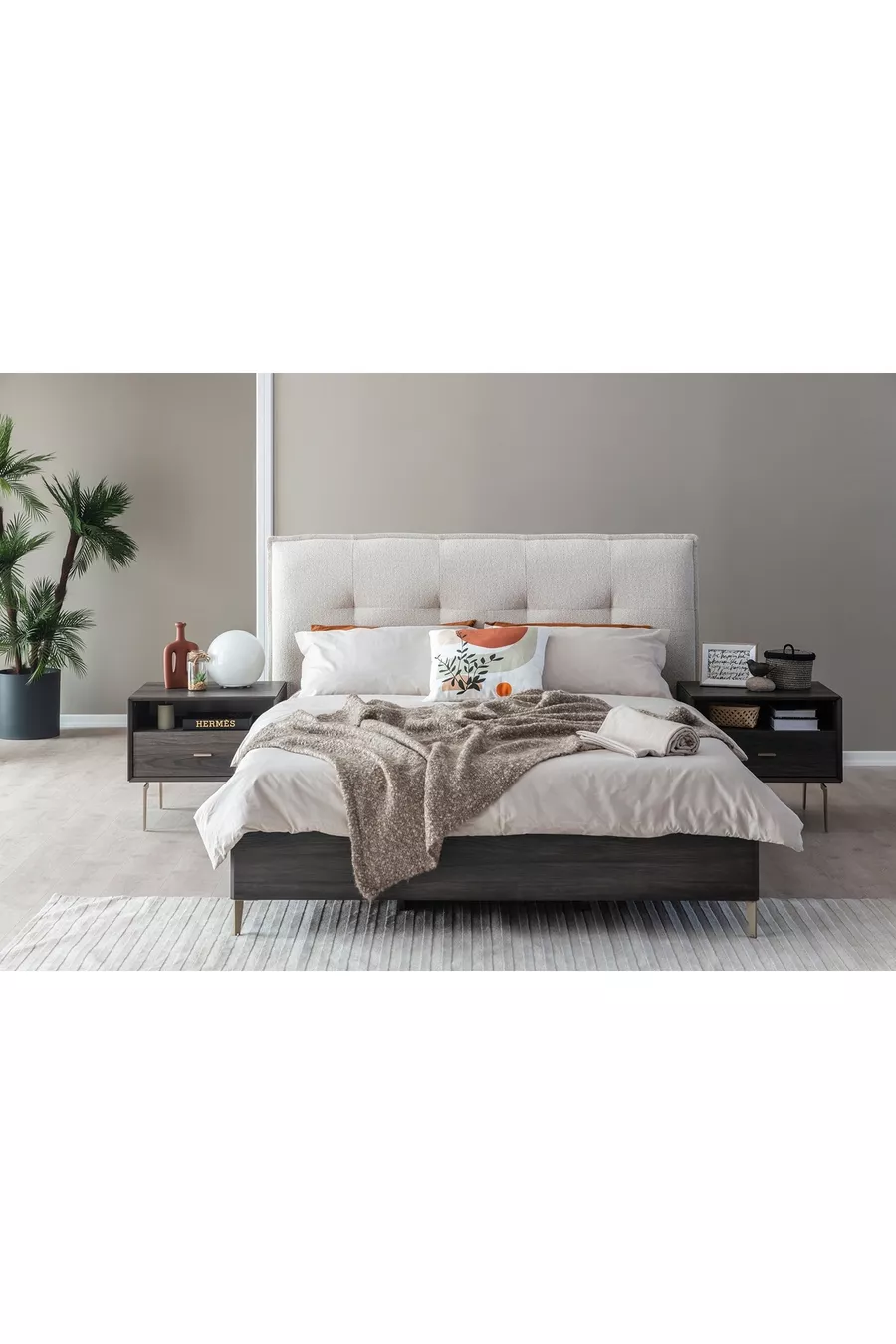 ENSEMBLE DE CHAMBRE PANDOR NOX, NOYER FONCÉ