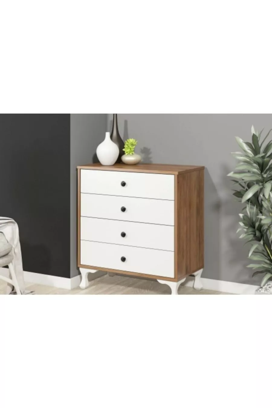 Commode Torino Noyer Blanc