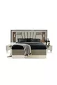 Ensemble de chambre à coucher Bahar en MDF avec sommier