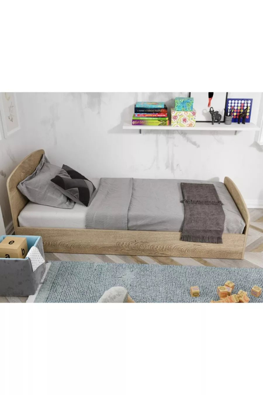 Lit simple en MDF Soft Tek - Compatible avec les matelas Cm X x Cm