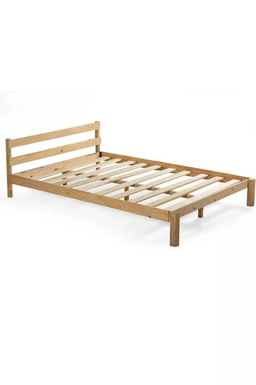 Lit en bois massif Bois naturel COULEUR NATURELLE