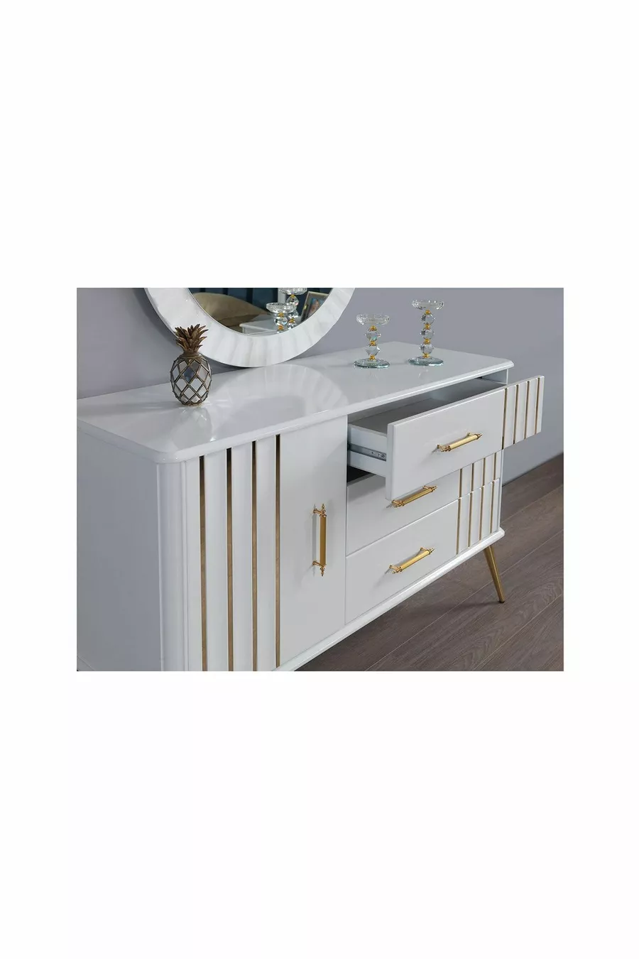 Ensemble de chambre à coucher Erva à base de MDF