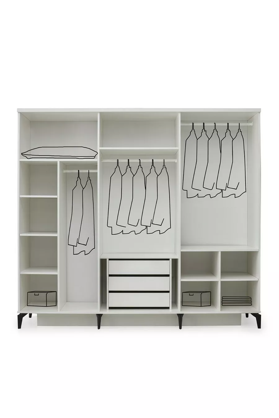 ENSEMBLE DE CHAMBRE À COUCHER KYIV EN MDF