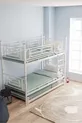 Lit superposé et lit simple pour enfants Defne Yavrulu en métal blanc