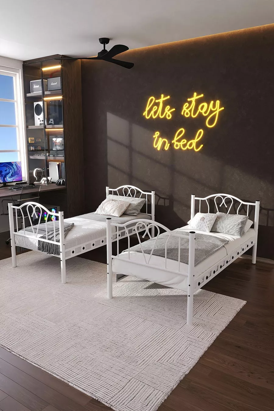 Chambre d'enfant Orkide Lit superposé et lit métallique