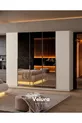 Ensemble de chambre à coucher Marcel à 3 miroirs (armoire) - 5 portes