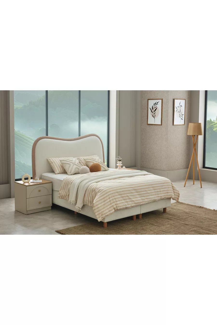 ENSEMBLE DE CHAMBRE À COUCHER CAPRA BOHÈME, 5 PORTES