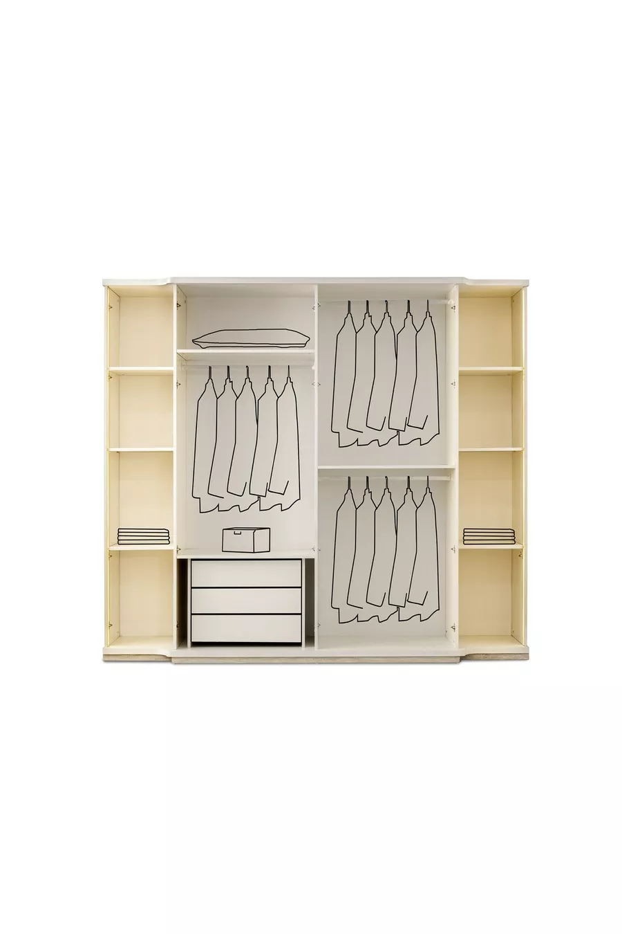 ENSEMBLE DE CHAMBRE À COUCHER LED SUR SOCLE MDF AVEC DÔME
