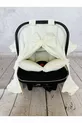 Couverture de poussette pour bébé à volants 2 pièces, Coussin de poussette avec soutien lombaire orthopédique