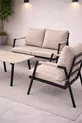 DREAM Balcon, Ensemble de Jardin, Café, Canapé en Métal, Ensemble de Canapés, Mobilier de Jardin, 2+1+1 avec table(s)