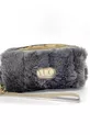 Housse polyvalente en peluche grise YUO – Lunettes, porte-stylo, trousse de maquillage, mini pochette